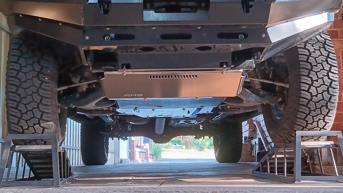 Isuzu Mux RJ bash plates by RHS