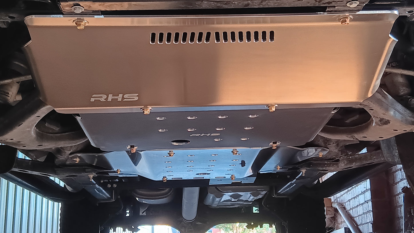 Isuzu Mux RJ bash plates by RHS