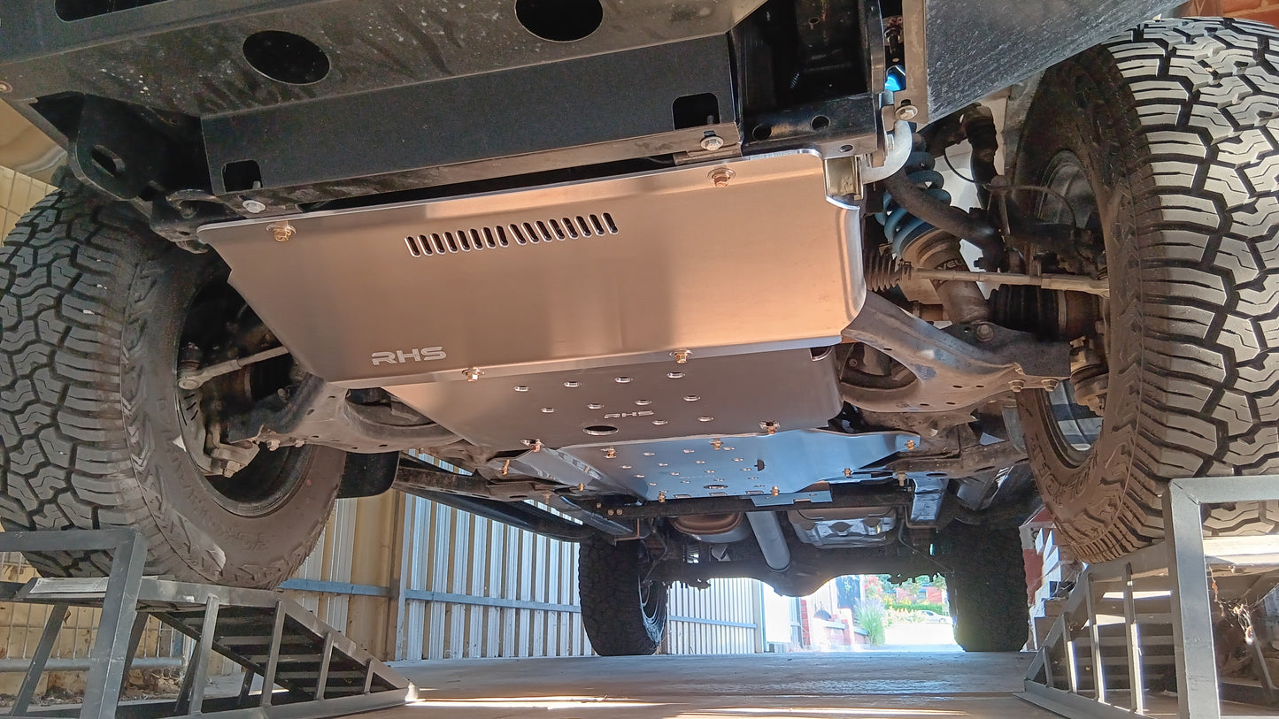 Isuzu Mux RJ bash plates by RHS