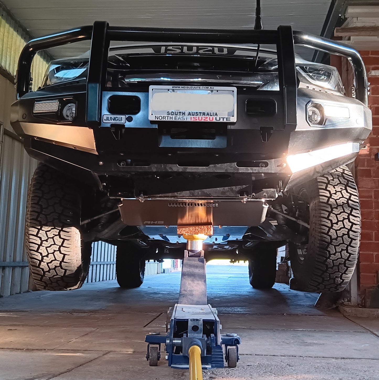 Isuzu Mux RJ bash plates by RHS