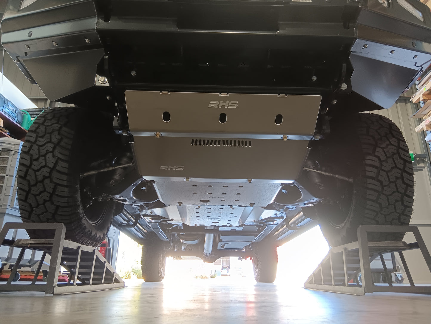 Isuzu Mux RJ bash plates by RHS