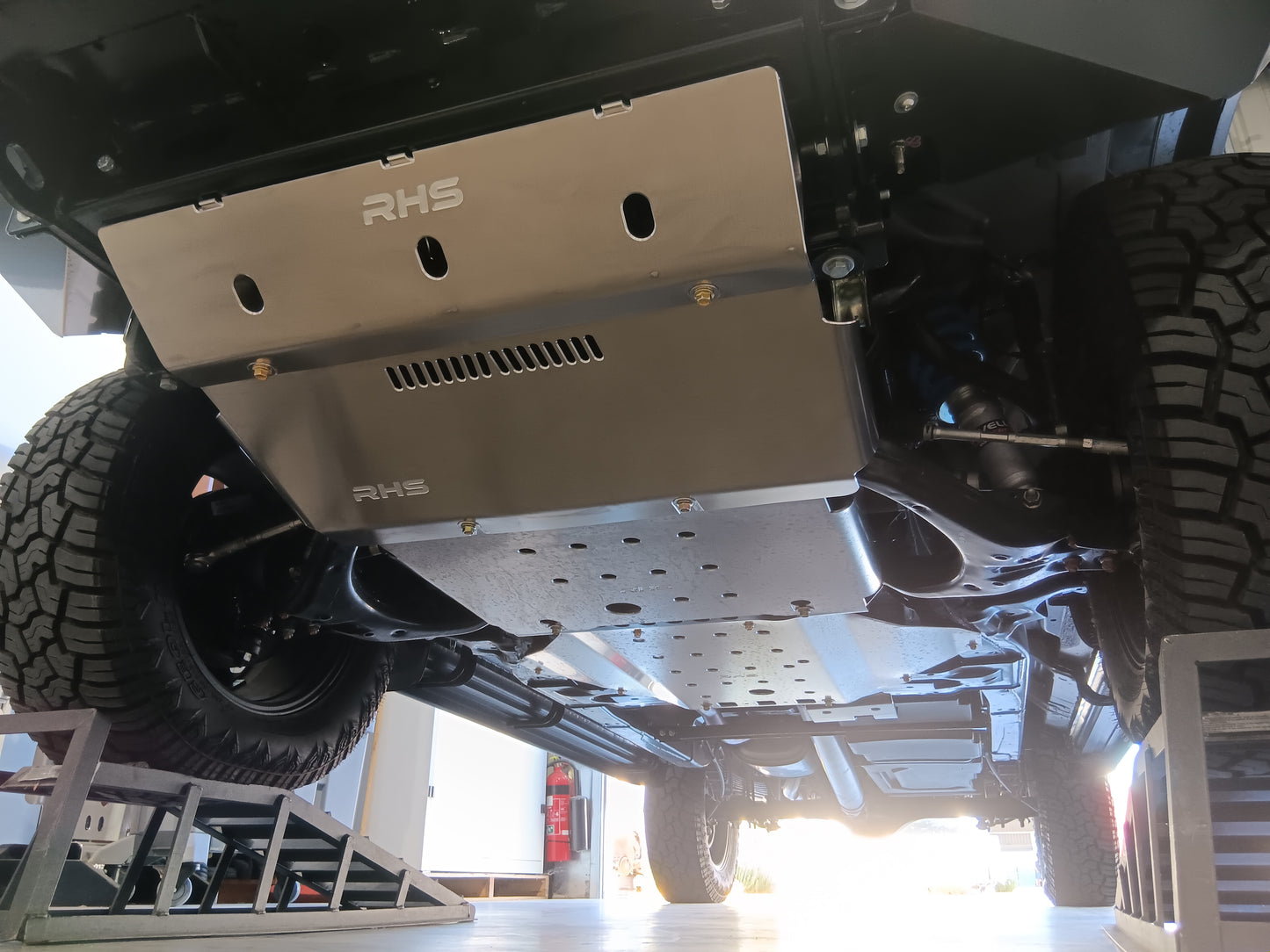 Isuzu Mux RJ bash plates by RHS