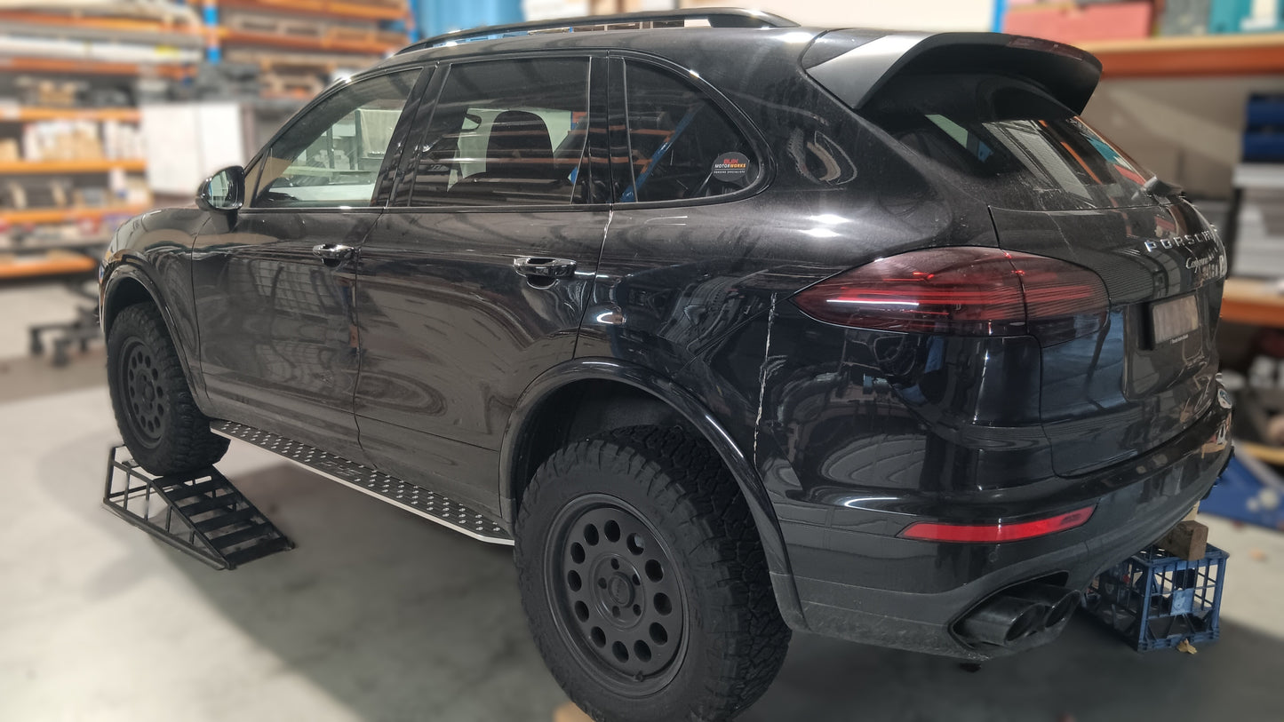 Porsche Cayenne rock sliders by RHS
