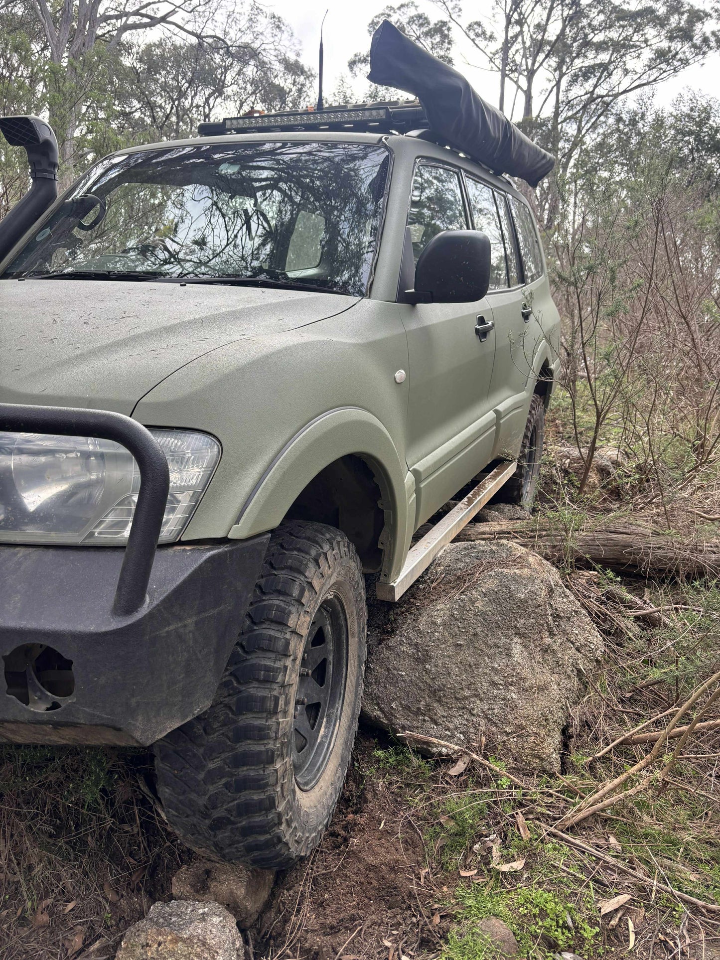 Mitsubishi Pajero Generations 3 & 4 Long Wheelbase Rock Sliders by RHS